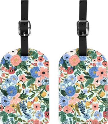 Produktbild von Kofferanhänger aus Kunstleder, 2er Set, 7 x 11 cm, für Reisen