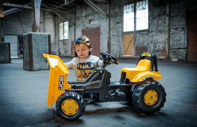 Productafbeelding van rolly toys DumperKid JCB, trekker, afmetingen: 93x44x52 cm; artikelnummer: 02 424 7