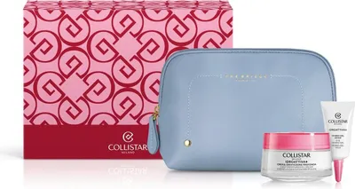Produktbild von COLLISTAR IDRO ATTIVA Set: Gesichtscreme, 50 ml + Augengel, 5 ml + Selbstbräunungsprobe, 1,5 ml + Kosmetiktasche
