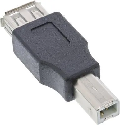 Zdjęcie produktu dla Adapter InLine® USB 2.0, gniazdo A do wtyczki B