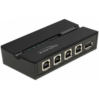 Produktbild von Delock USB 2.0 Switch für 4 PC an 1 Gerät