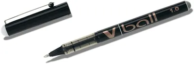 Produktbild von Tintenroller V-Ball 1.0 0,6mm schwarz Packung mit 12 Stück