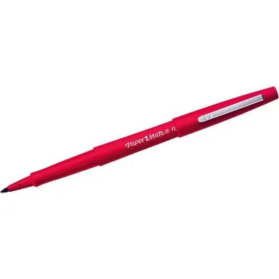 Obrázek produktu pro Papermate Flair, Červená, Střední, Červená, Inkoust na vodní bázi, 1 mm, Kov