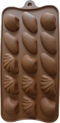 Produktbild von GKA Silikonform Muscheln Pralinenform aus Silikon Schokoladenform Eiswürfelform