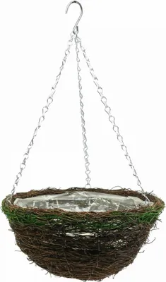 Produktbild von Blumenampel Braun Moos Hängekorb Dekorativ Ø31cm Pflanzkorb