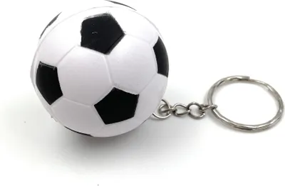 Produktbild von Onwomania Schlüsselanhänger - Fußball Soccer Sport -  Glücksbringer ideal als Geschenk