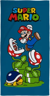 Produktbild von Super Mario Badetuch Handtuch Strandtuch 70 x 140 cm