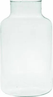 Obrázok produktu pre Ecoglassworks Váza Gigi, Dekoratívna váza, Kvetinová váza, Sklenená váza, Recyklované sklo, Transparent, 20 cm, W-395K2