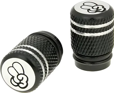 Obrázek produktu pro Ventilkappen Set Peace schwarz - universal