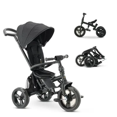Obrázok produktu pre DERYAN Explorer Luxe Trojkolka - Skladateľná s košíkom - Čierna