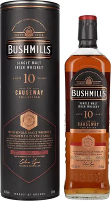 Image de Bushmills THE CAUSEWAY COLLECTION Single Malt Cuvée Casks 2010 54,8% Vol. 0,7l en boîte cadeau
