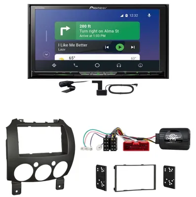 Produktbild von Pioneer AVH-Z9200DAB DAB+ CarPlay Android Auto Einbauset für Mazda 2 2008-2014