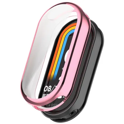 Immagine prodotto di Per Xiaomi Smart Band 9 Full Cover Soft TPU placcato Smart Case Cover Protettiva Rosa