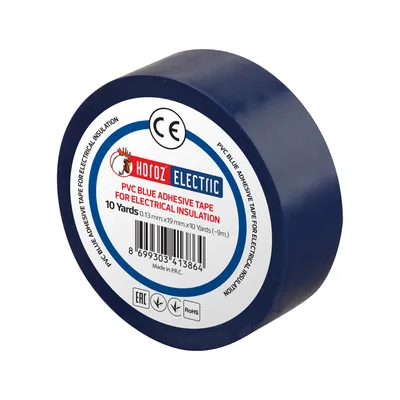 Produktbild von HOROZ PVC Isolierband 19mm x 9m Blau – für Neutralleiter und Elektroinstallationen