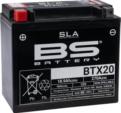 Produktbild von BS-Batterie Batterie bgz20h btx20h . Batterie btx20h bs sla