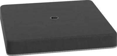Produktbild von Basisgewichte für Sonnenschirmständer, Wasserdicht, mit Sand befüllbar, Kunststoff, 89L x 89B x 10,5H cm, Schwarz