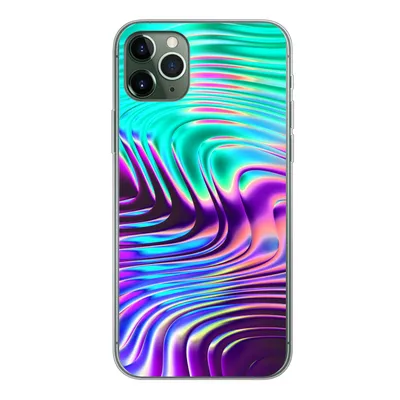 Produktbild von MuchoWow® Handyhülle Schutzhülle Hülle für iPhone 11 Pro Max Kunst - Golf - Psychedelisch Silikon Softcase Handy Hülle - Schutz