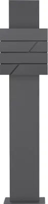 Produktbild von ML-Design Briefkasten mit Zeitungsfach, 37x37x11 cm, Anthrazit, inkl. Ständer