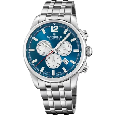 Produktbild von Candino Armbanduhr Herren Chronograph Edelstahl Sport Uhr silber Sport UC4744/5