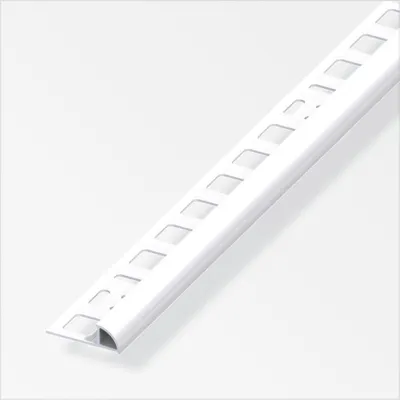 Produktbild von alfer Viertelkreisprofil PVC glatt weiß glänzend