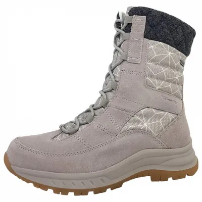 Productafbeelding van Tamaris Comfort: Grijze veterschoenen/laarzen voor dames, geschikt voor casual gebruik