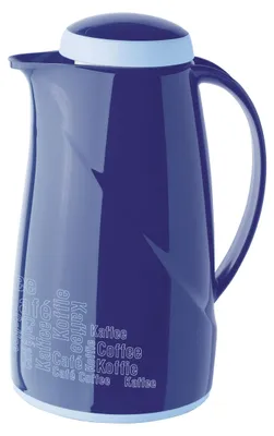 Vakuum-Kaffeekanne, Kunststoff, 1,0 l, Blau