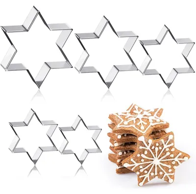 Produktbild von Ausstechformen Weihnachten Stern Edelstahl 5 Größen Set