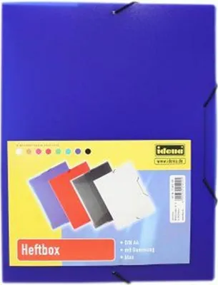 Produktbild von Heftbox / DIN A4 / aus PP / Farbe: transluzent blau