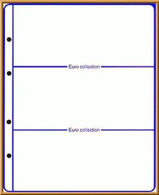 Produktbild von Lindner 8450-0 Vordruckblatt EURO COLLECTION: Neutrales Ergänzungsblatt ohne Münz-Vordrucke