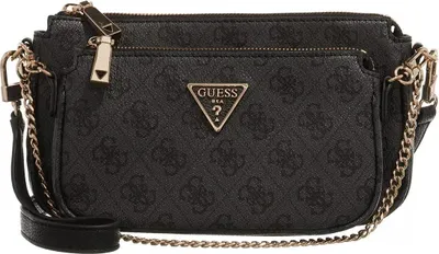 Produktbild von GUESS Noelle Dbl Pouch Crossbody Coal Logo gray A0201057
