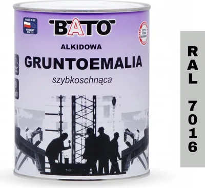 Zdjęcie produktu dla Gruntoemalia Alkidowa Szybkoschnąca Szara Ral 7035 0,8L