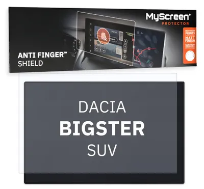 Produktbild von Autofolie für das Hauptdisplay, MyScreen Anti Finger Shield für DACIA BIGSTER I (2025-2026), matt