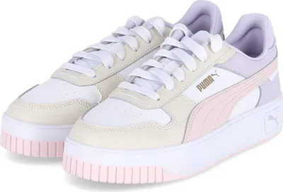 Zdjęcie produktu dla Puma Damskie Buty Sportowe / Niskie Trampki CARINA STREET Biało-kolorowy Mieszanka Skórzano-Syntetyczna Rozmiar: 5