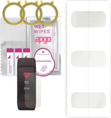 Produktbild von apgo 3 Stück Schutzfolie, Matt, kompatibel mit Forever Fit SB-130 Smartwatch, Hydrogel Displayschutzfolie mit Positionierhilfe, Displayfolie, robust und kratzfest