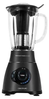 Productafbeelding van Cecotec Power Black Titanium 1800, staande mixer, kan ijs verpulveren, 1800 W, zwart, roestvrij staal
