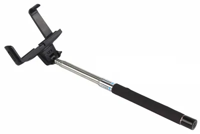 Image de Trépied pour smartphone NK BS3039, modèle perche à selfie avec tige télescopique extensible, longueur 1 mètre, couleur noire