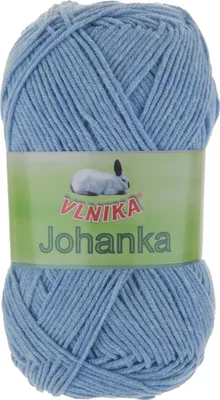 10 x 50g Strickgarn Johanka Strick-Wolle Handstrickgarn Sommergarn engelblau