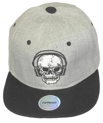 Immagine prodotto di Cappellino snapback con teschio e cuffie