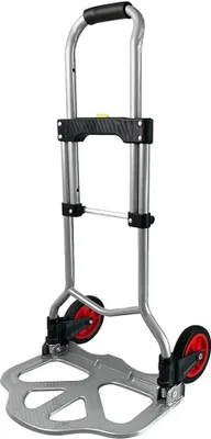 Produktbild von NAIZY Klappbar Sackkarre aus Stahl mit Höhenverstellbar Griff und Rädern Skalierbar bis 60KG Tragkraft Kistenkarre für Gepäck Transport Camping Picknick Reisen Einkaufen