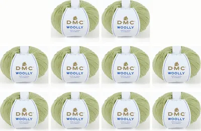 Immagine prodotto di 10x DMC lana "Woolly" Lana – 100% lana dall'Australia, 488, (Colore 890)