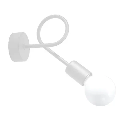 Immagine prodotto di Lampada da parete LOOP bianco 1xE27 15W acciaio 20x8x25cm Sollux Lighting