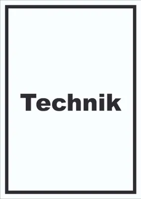 Produktbild von Technik Schild mit Text Hauswirtschaftsraum hochkant A0 Rückseite selbstklebend