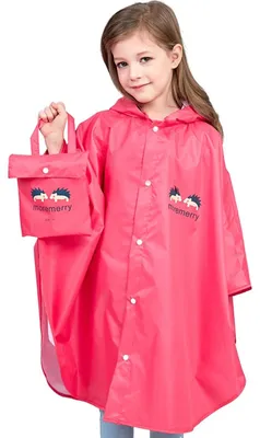 Produktbild von Wasserfester Regenponcho für Kinder für draußen