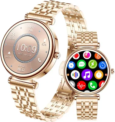 Produktbild von TAYSHILEY Damen Smartwatch 1.27 Zoll mit Anruffunktion Fitness Tracker Herzfrequenz Schlafmonitor IP67 wasserdicht für Android iOS