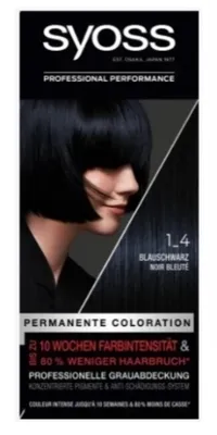 Produktbild von SYOSS Professional Performance Blauschwarz 1-4, Schwarz, 1-4, Blue Black, Frauen, Alle Haare, Gefärbtes Haar, Farbspeichernd