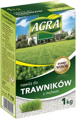 Obrázek produktu pro Hnojivo na trávník a mech AGRA 1KG