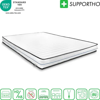 Produktbild von Komfortschaummatratze Supportho Basic 140 x 200 cm, Höhe 16 cm, Härtegrad H2/H3