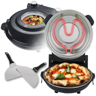 Zdjęcie produktu dla Adler AD 6314, 1 pizza(e), Czarny, 1200 W, 220 - 240 V, 50 - 60 Hz, 370 mm
