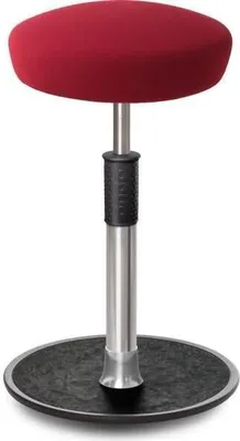 Produktbild von Sitz- Stehhocker Free Tall Hutsitz Gestrick Dunkelrot chrom /schwarz.