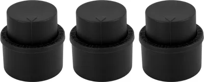 Imagen del producto de 3 tapones para botellas de refresco, tipo profesional, para sellar y reutilizar. Fundas para botellas de bebidas, ideales para botellas de refresco. Color: